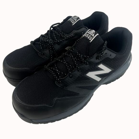 New Balance‎ Composite Toe Black Slip-Resistant Work Shoes MID589G1 2E 17